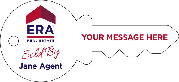 Key Shaped Agent Sign Panel, 16h x 35w, 4mm Corrugated Plastic